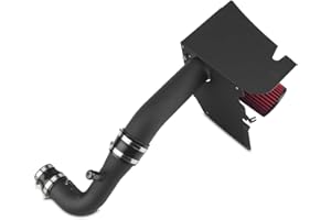 SR Performance Cold Air Intake in Black Kit - High Flow Filter Fits Ford Mustang EcoBoost 2015-2017