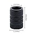 JANYUN 24 Pcs Black Auto Tyre Tire Valve Stem Covers Caps