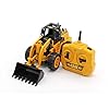 Top-Race-5-Channel-Fully-Functional-Remote-Control-Construction-Truck-Kids-Size-Designed-for-Small-Hands-Front-Loader Top Race Remote Control Digger Front Loader Fully Functional RC Tractor Remote Control Tractor 5 Channel Digger Toys…