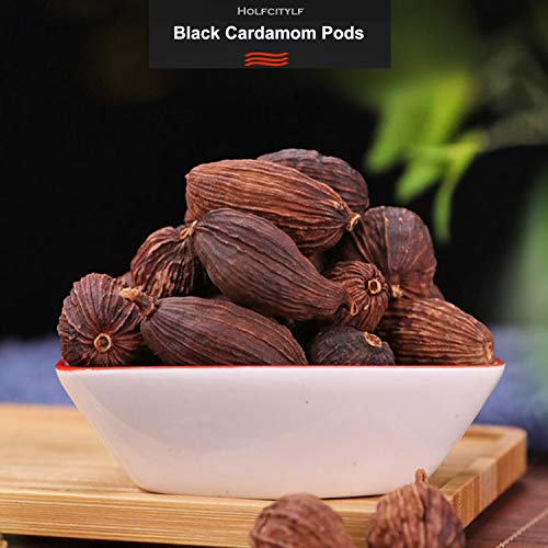 Whole Black Cardamom Pods, Premium Dried Black Cardamom, 100 Pure