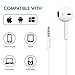 FEIFAN 2 Pack Premium Earphones/Headphones/Earbuds with Stereo Microphone&Remote Control for Apple iPhone 6S/6/6S Plus/6 Plus,iPhone SE/5S/5C/5, iPad /iPod Nano 7/iPod Touch (White)