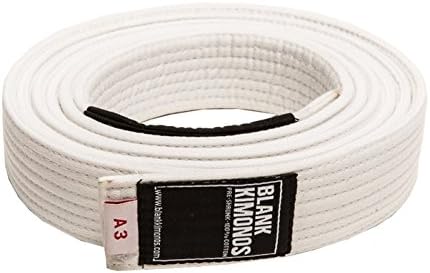 Blank Kimonos BJJ Belts - White - A5