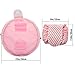 Drawstring Cosmetic Bag Travel Lazy Makeup Storage Bag Toiletry Bags Portable&Waterproof Quick Pack Large Cosmetic Bag Dual Magic Bags with Zipper&Drawstrings (Pink Stripe)