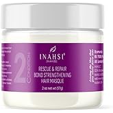 Inahsi Rescue & Repair Bond Strengthening Hair Masque | Deep Conditioner for Men, Women, or Kids with Curly Hair | Hair Products for Naturally Curly Hair 2 oz | Made in the USA
