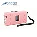 Monster Stun Gun with LED Flashlight & Disable Pin, 25 Million Volts, Rechargeable, Pink