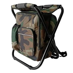Glenmore Chaise De Camping Pliante Avec Sac à Dos, Sac à Dos De Pêche Multifonctionnel Tabouret, Ultra-léger étanche…