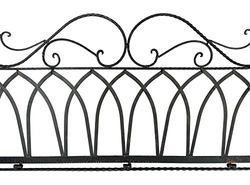 GXK Hängebank Metall Braun Wetterfest Schaukel Gondel Hängesessel 2Sitzer Eisen – Bild 7