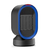 toyuugo Ceramic Space Heater (ETL Listed), Small Electric PTC Heater Portable Desk Fan Heater with Auto Shut Off, Auto-Oscillating, 2s Heat-up, Tip-Over and Overheat Protection for Home, Office, 600W