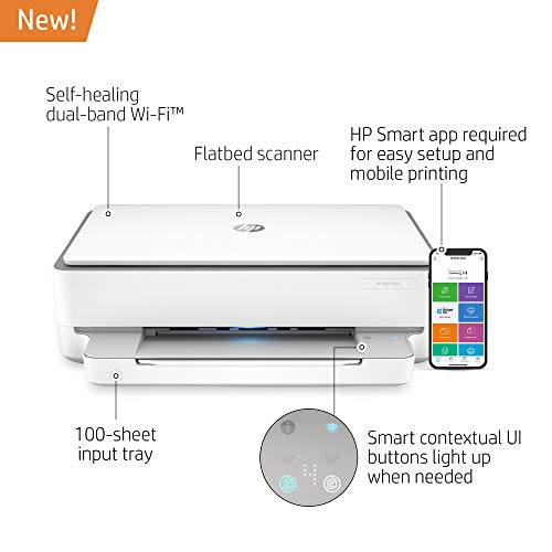 HP ENVY 6055 Wireless All-in-One Printer, Mobile Print, Scan & Copy, HP Instant Ink ready, Works with Alexa (5SE16A) - Image 2