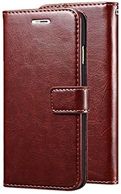 Casetek Vintage Pu Leather Flip Wallet Case Stand with Card Holder Magnetic Closure Cover for Samsung Galaxy A5 2015 -Brown