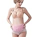Maternity Belt Back Support Belly Band During Pregnancy - Breathable Abdominal Binder Elastic Cotton and Spandex -Soft Comfortable One Size All Fit - Belly Brace Velcro Attachments Nude by Diggold