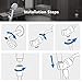 Baban Handheld Shower Head with Powerful Shower Spray against Low Pressure Water Supply Pipeline, Multi-functions, Bathroom Accessories w/Hose, Bracket, and Teflon Tape- Chrome