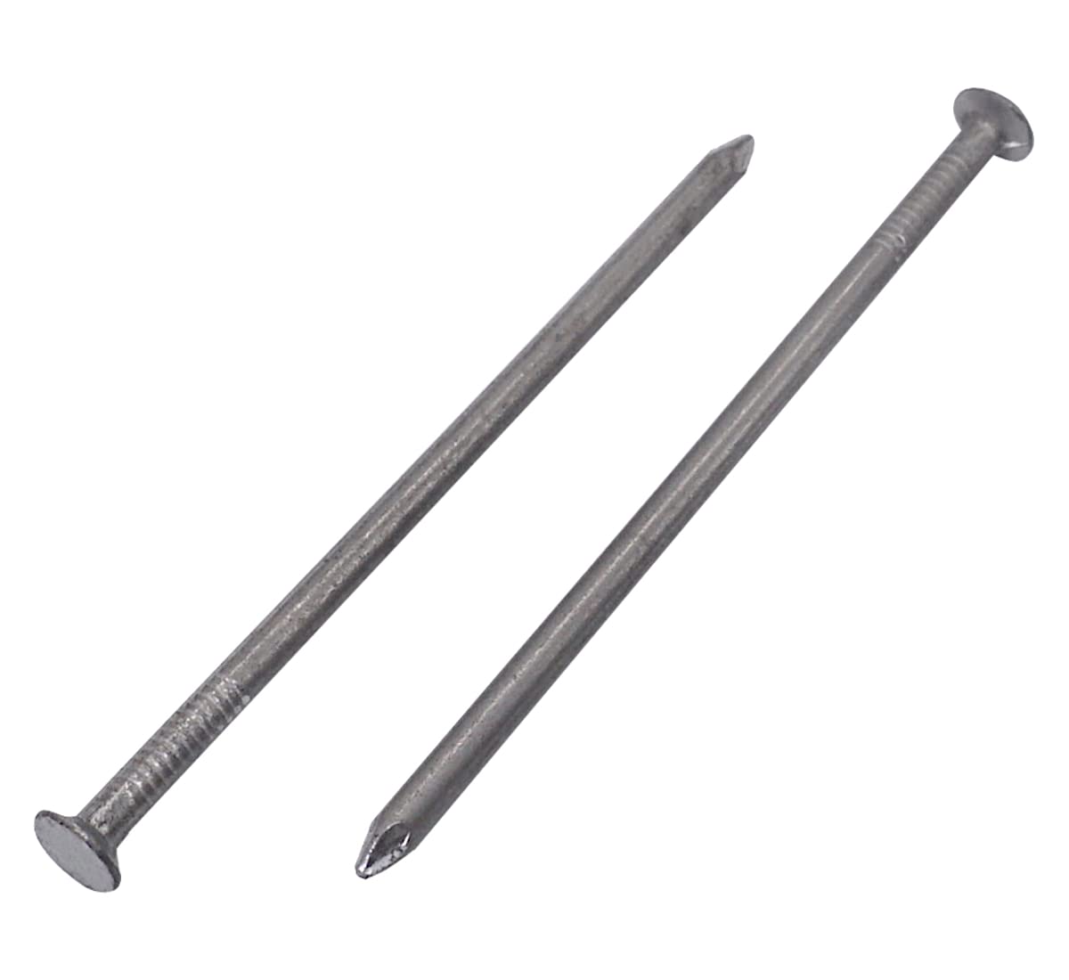 (Pack of 50 pcs) Carbon Steel 3.0 x 80 mm Construction Nails, Flat Round Head, Multi-Purpose Common Wire Nails, Woodwork (50, 3.0 x 80 mm)