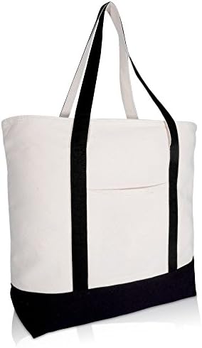 22" Heavy Duty Cotton Canvas Tote Bag