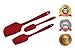 More Cuisine Essentials - 3 DAY Dec. SALE, Original Eco-Friendly 3 Piece Silicone Spatula Set - Ergonomically Designed Handles w/Steel Core