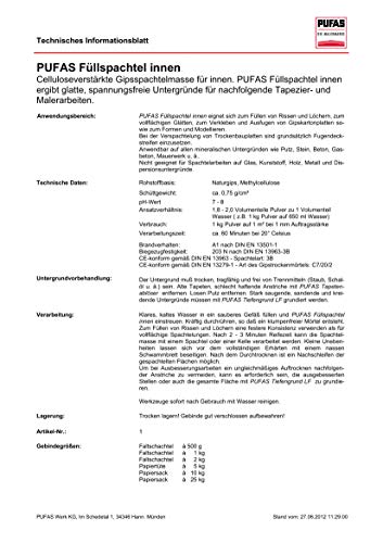 Pufas Füllspachtel innen 2,000 KG – Bild 3