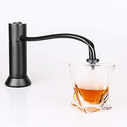 TMKEFFC Smoking Gun Cup Covers for Cocktail Drinks Smoking, Smoke Infuser Lids Suitable for Wine-Cups Goblet Glasses Tumblers Mugs Bowls Diameter Below 4.7 Inches - Thumbnail 2