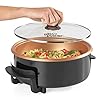 GILES-POSNER-EK4247-Family-Multi-Meal-Maker-1500-W-32-cm-Copper-Non-Stick-Coated-Cooking-Plate-5-Heat-Settings-Detachable-Thermostat Giles & Posner EK4247 Electric Cooking Pan, 1500W Multicooker, Electric Skillet, Family Multi Meal Maker For Pasta…