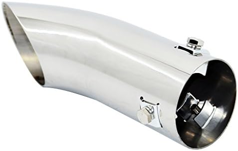 ユニバーサル 59mm内径 カー排気管 ステンレススチール 耐久性 高品質 Suv マフラー アウトレット テール 排気管 185mm 簡単操作
