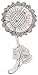 Ganz Zinc, Sunflower Spoon Rest, One Size, silver