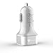 Stalion 2-Port USB Dual Rapid Travel Vehicle Car Charger for iPhone 6 6s 7 Plus Samsung Galaxy S7 S6 Edge+ Universal Smartphones & Tablets (White)