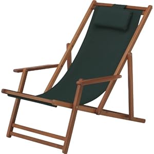 不二貿易 デッキ チェア VFS-GC29JP グリーン 79498