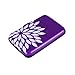 HDE Aluminum RFID Blocking Wallet Identity Protection Travel Credit Card Case (Purple Flower)