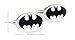 BadmenHome Classic Batman Enamel Oval Logo Cufflinks gifts for Wedding Groomsman Suit Sleeve button