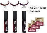 L.A. Girl Matte Pigment Gloss Set of 3 with Glamorous Hair Pin (Secret, Backstage, Black currant)