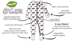 PARADE Snuggle Soft Melange '2-Way' Zipper Romper