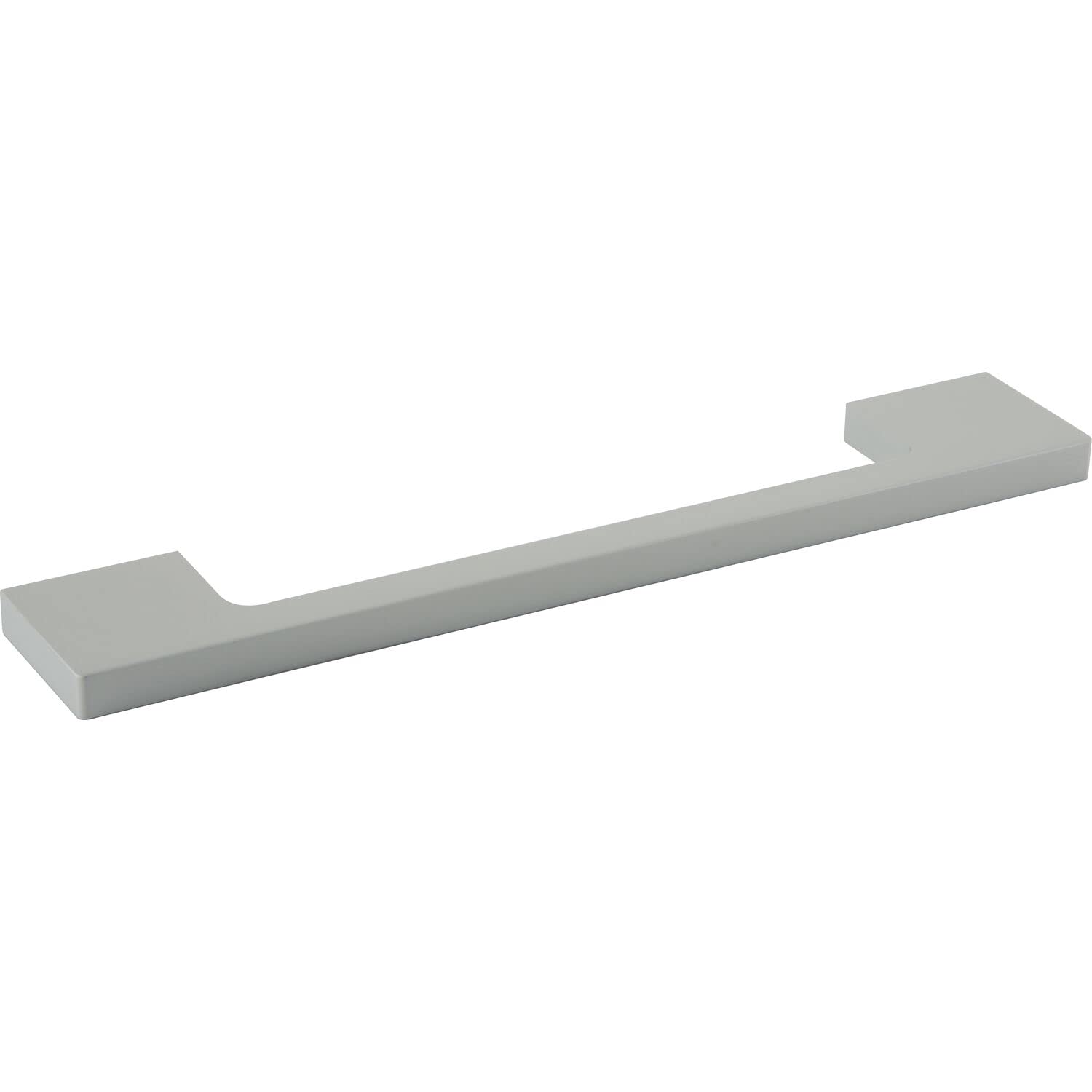 OBF Grimme 8536220160 Furniture Handle Agenor Square Cabinet Handle, Kitchen Handle, Width 190 mm, Natural Anodised Aluminium, Silver, Hole Spacing 160 mm