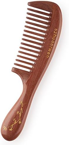 Huaerwen,Comb, comb, hair comb, natural wooden comb, household, thickened, anti-static, hair comb