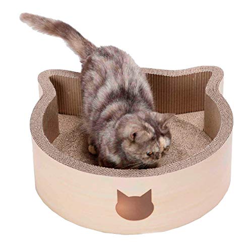 Necoichi CatHeaded Scratcher Bed (Birch, Large) Pricepulse