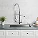 Kraus KPF-1602 Single Handle Pull Down Kitchen Faucet Commercial Style Pre-rinse in Chrome