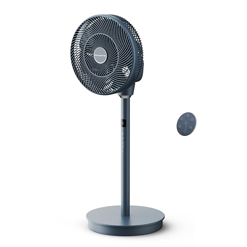 Rowenta Turbo Silence Compact 3D Multiflow, Standventilator, 19 dB, Reichweite 25 m, multidirektionale Oszillation, 18 Geschwindigkeitsstufen, Nachtmodus, Fernbedienung, QV5041F1