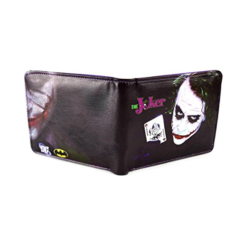DC Comics The Joker Text Bi Fold Wallet with Gift Box