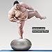 CPOKOH Exercise Ball,Anti Burst and Slip Resistant Yoga Ball,Swiss Ball,Fitness Ball,Ab Exercise Ball,Gym Ball,Workout Ball,Body Balance Ball, with Foot Pump(Silver,75cm)