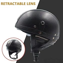 DJCALA Retro Street Motorcycle Helmet for Men