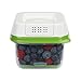 Rubbermaid FreshWorks Produce Saver Food Storage Container, Small and Large, Green, 2-Piece Set 1951433