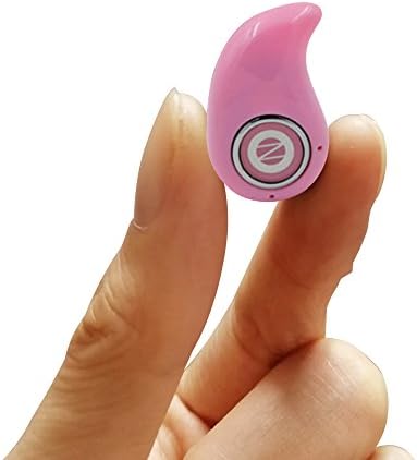 Mini Fashion Bluetooth Headset Invisible V4.0 In Ear Wireless Sports Earphone Headphones Earphone Earbuds with Microphone for iPhone 6 6s Plus 5s 5c 5 4s Samsung Galaxy S6 S7 Edge Plus S5 S4 (Pink)