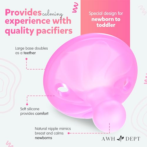Natural BreastLike Baby Pacifier Wide BreastShaped Newborn