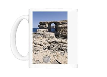 Taza de la foto en la ventana azul Dwejra de punto, Gozo, Malta, Europa: Amazon.es: Hogar