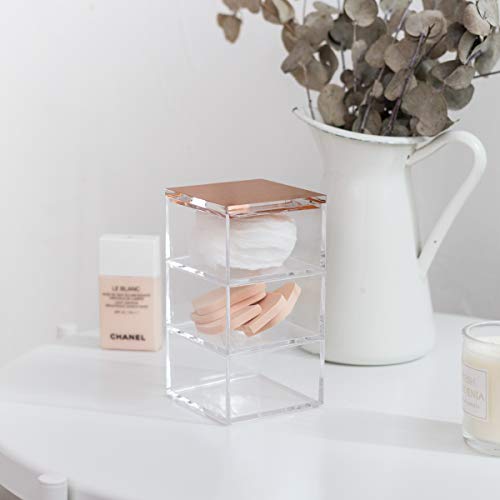 Moosy Life Rose Gold Paper Clip Holder, Drawer Organizer, Moonlight