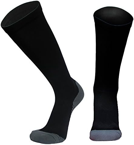 Compression Socks for Men &amp; Women For Running Athletic Sports Crossfit Flight Air Travel 15-20 mmHg Speed Up Recovery Better Blood Circulation Over Calf Graduated Compression Stockings US(7-11)