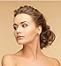 Blue CZ Clip On Earrings Crown Oval Wedding Women Fashion