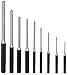 ROLL PIN PUNCH SET 9PC - Hardened Steel, Ideal for Gunsmithing, Watchmakers & Handymen, Use for Garage doors, Hinges, Gun Building, Removal of Pins and Repairing Your Car, Boat and All other Vehicles!