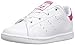 adidas Originals Kids Stan Smith Sneaker, FTWR White/FTWR White/Bold Pink, 8 US Unisex Toddler