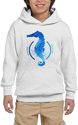 Sea Horse Youth Boys Fashion Hoodie Hooded Sweatshirt
