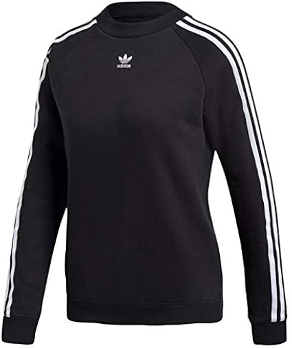 Amazon アディダスオリジナルス Adidas Originals Adicolor 3 Stripe Cropped Crew レディース パーカー トレーナー 並行輸入品 トレーナー パーカー 通販