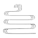 OMAAI Pants Hangers Premium S-Shape Stainless Steel Jeans Hanger with 5 Layers for Multi-Use Space Saver for Trousers Towels Scarfs Ties (3 Pack)